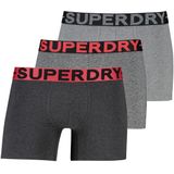 Superdry boxershorts grijs zwart 3 pack
