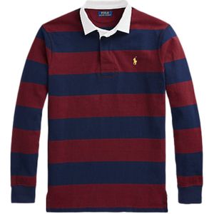 Polo Ralph Lauren polo Big & Tall normale fit donkerblauw rood gestreept katoen