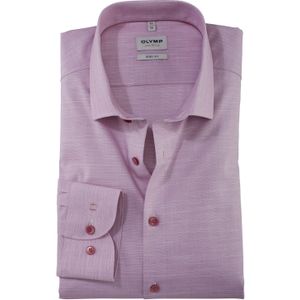 katoenen Olymp overhemd normale fit effen roze