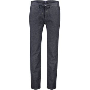 New Zealand Modern Fit pantalon grijs gemêleerd katoen