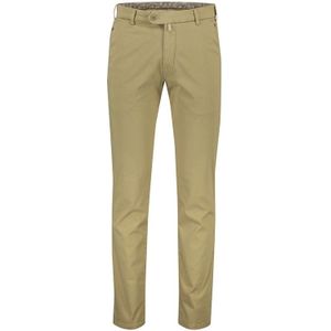 Meyer broek Bonn beige effen katoen modern fit