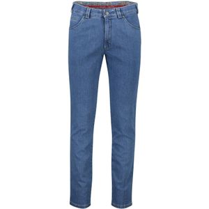 Meyer jeans Dublin blauw effen denim Italian slim fit