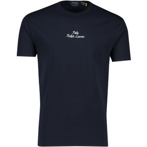 Polo Ralph Lauren t-shirt navy classic fit effen 100% katoen wijde fit