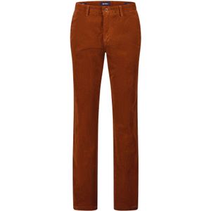 Gardeur jeans bruin effen katoen denim