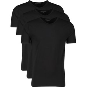 3-pack Tommy Hilfiger t-shirt zwart korte mouw ronde hals katoen
