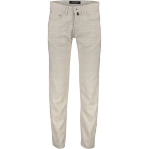 Pierre Cardin jeans beige geruit katoen Lyon