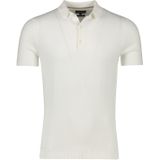 Katoenen Cavallaro polo effen offwhite slim fit