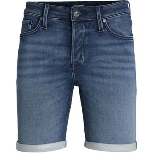 Jack & Jones Plus Size korte effen blauwe spijkerbroek