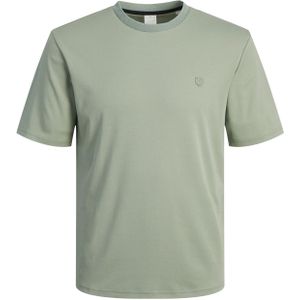 Plus Size t-shirt Jack & Jones groen effen katoen-stretch