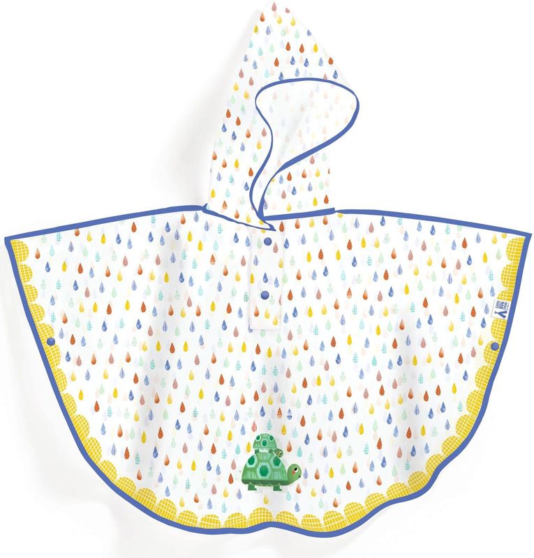 Djeco regenponcho Tortoise rain cape - S voor kinderen