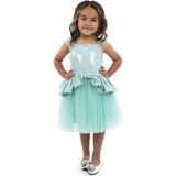 Little Adventures tutu jurk - turquoise verkleedjurk voor kinderen