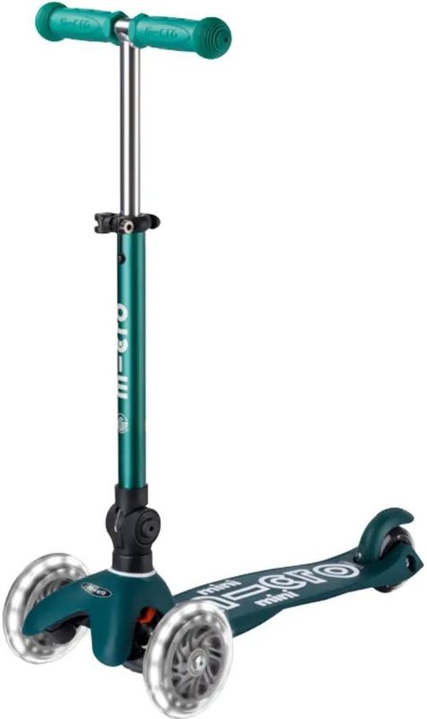 Micro - Mini Micro Deluxe - Scooter - Groen - Opvouwbaar met LED