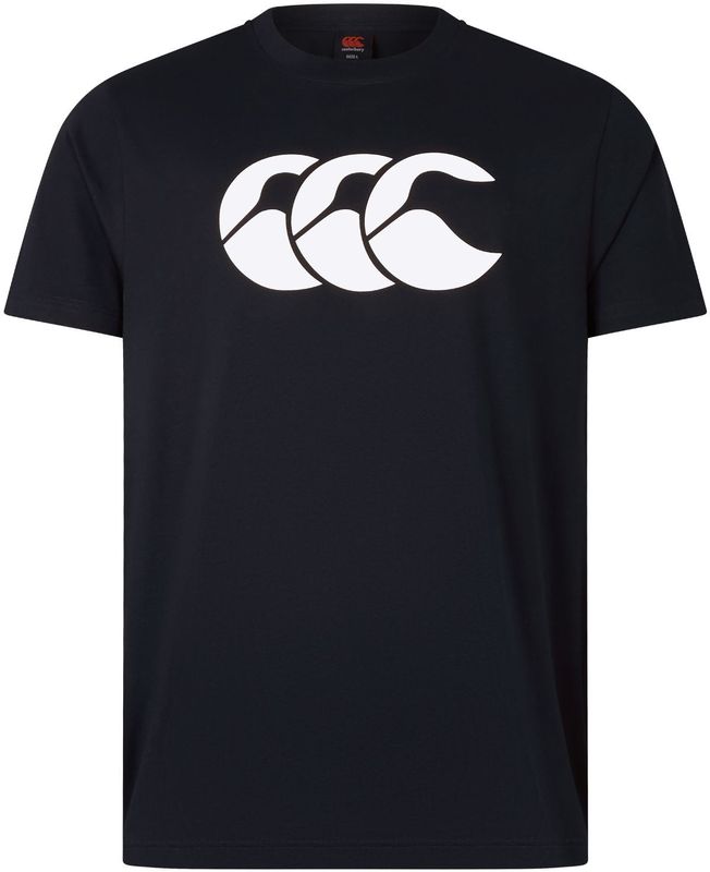 Canterbury - T-shirt - Zwart-Wit - Katoen - Heren - Rugby Sport