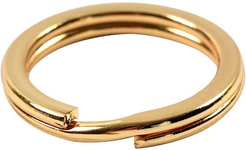 Creativ Company splitring sieraden maken verguld 15 mm 15 stuks