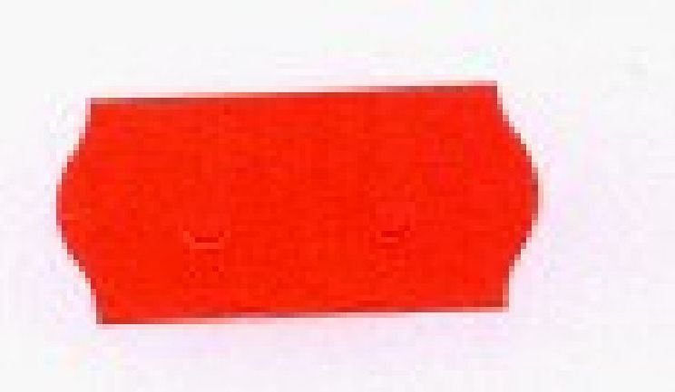 Hobbysticker etiket 2612 fluor rood permanent 6 rollen 1500 stuks