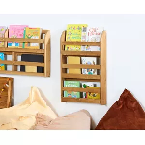 Relaxdays Estantería Infantil de Pared, Librería Niños 5 Estantes, 3