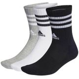 Adidas sokken crew cushioned 3-pack wit grijs zwart maat S sport