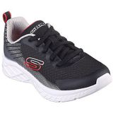 Skechers Sneakers voor jongens, Zwart Textiel Synthetisch Zilver Rood Tri, 27 EU