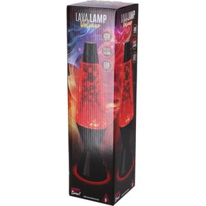 Lava Lamp - Vulkaan - Zwart/Rood - Energiezuinig Ontwerp