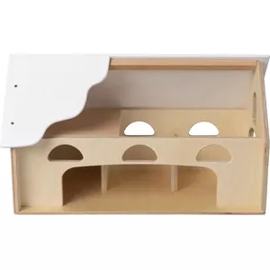 Poppenhuis Witte Houten Stapelbedden Miniatuur 1:12 Slaapkamer Meubilair - België