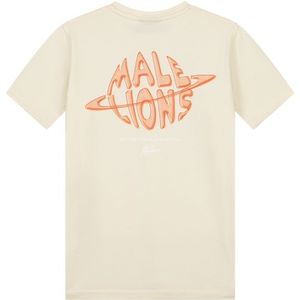 Malelions Kids Space T-Shirt - Beige/Orange 152