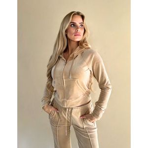 Madison - Classic Velour Hoodie - Nomad - Vest