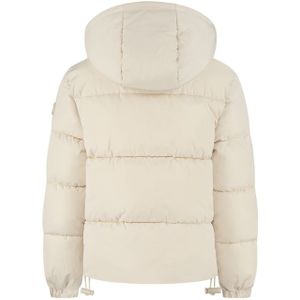 Malelions Girls Signature Puffer Jacket - Beige 6-116