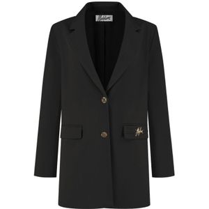 Malelions Women Gallery Oversized Blazer - Black XS