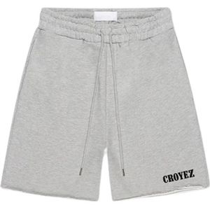 Croyez Women Smoking Logo Shorts - Grey Melange XS
