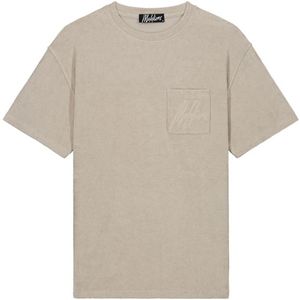 Malelions Signature Towelling T-Shirt - Taupe XL
