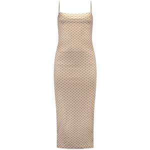 Malelions Women Slip Dress - Brown L