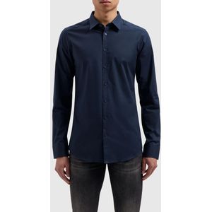 Pure Path Slim Fit Overhemd Navy