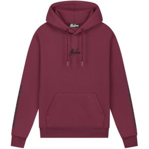 Malelions Lective Hoodie - Burgundy/Black S