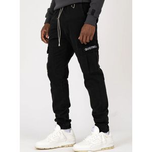 Quotrell Brockton Cargo Pants - Black/White XS