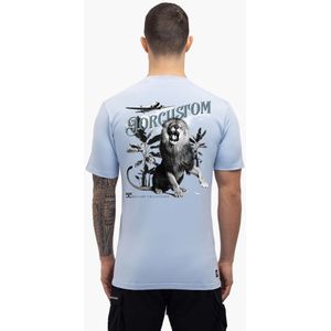 JorCustom Lion Slim Fit T-Shirt SS24 - Light Blue M