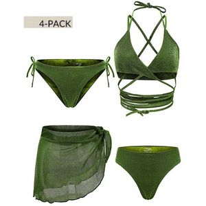Kyana Bikini 4-Pack - Green XXS