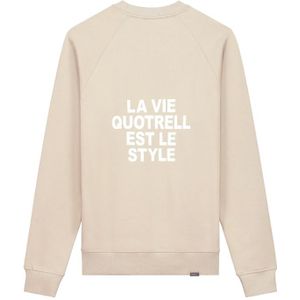 Quotrell La Vie Crewneck - Oat/Off White