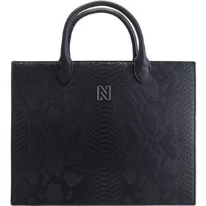 Nikkie Dante Snake Shopper - Black/Gun Metal