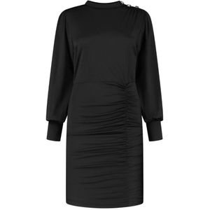 Nikkie Button Stretch Dress - Black 32