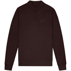 Malelions Turtle Half Zip Trui - Brown