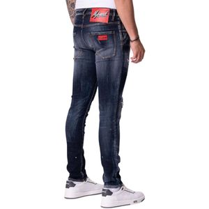 Ruby Red Spotted Jeans - Denim 32