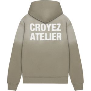 Croyez Women Sprayed Atelier Hoodie - Dusty Olive L