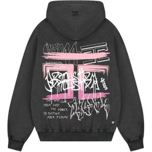 JorCustom - Graffiti Oversized Hoodie - Acid Grey