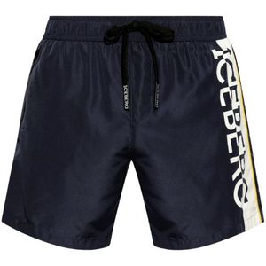 Iceberg Vertical Logo Swimshort - Navy L