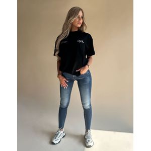 JorCustom Women Angel Loose Fit T-Shirt - Black XS