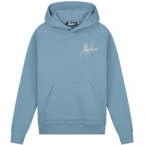 Malelions Destroyed Signature Hoodie - Salute Blue/Cement XXL