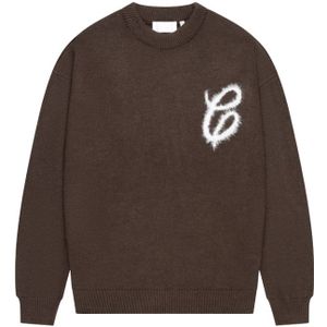 Croyez Women Fluffy Essence Knit Sweater - Brown XL