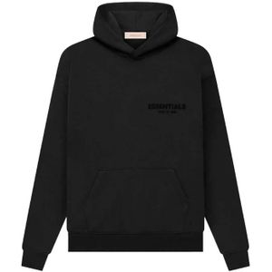 Fear of God Essentials Pullover Chest Logo Hoodie - Unisex - Stretch Limo/Zwart - EUS