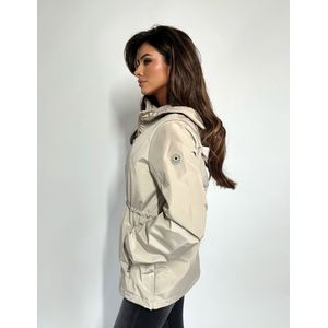 Airforce Women Hooded Jacket - Cement S