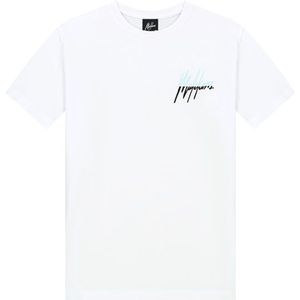Malelions Kids Split T-Shirt - White/Light Blue 164